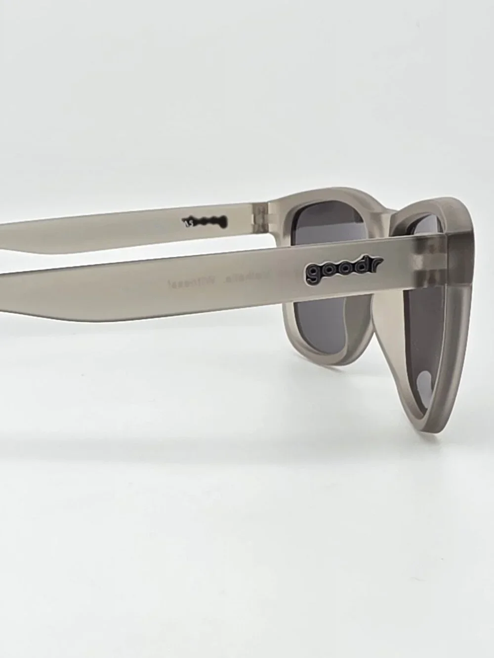 Goodr OG Going To Valhalla Crystal Grey Frame Polarized Chrome Lens Sunglasses